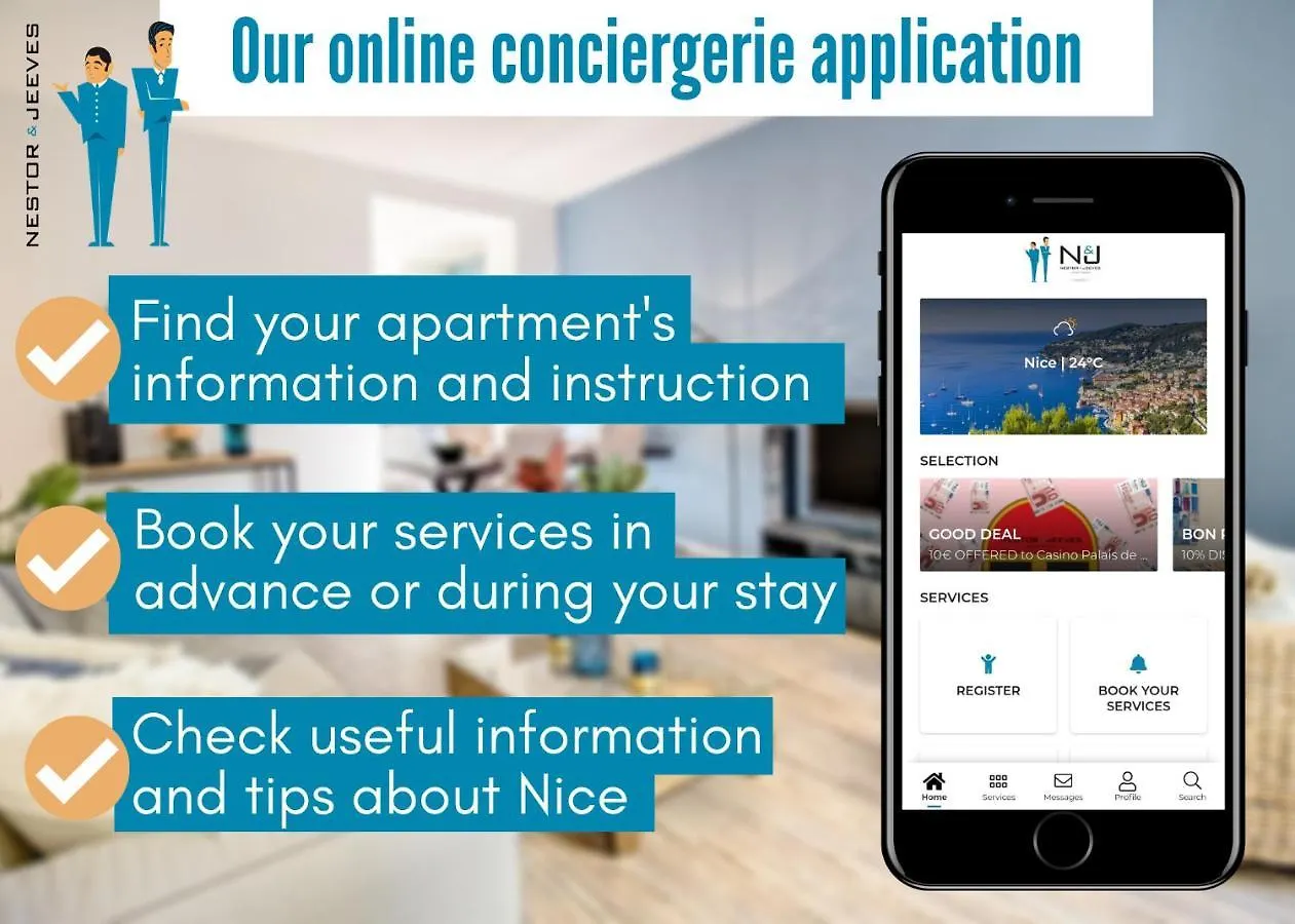Le Parnasse - 1 Chambre - Centre Ville Nizza Appartamento